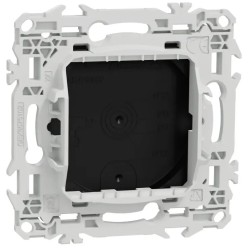 Odace 2025 - obturateur - perçage possible de l'enjoliveur pour sortie de câble - cache peinture - noir RAL 9005 mat