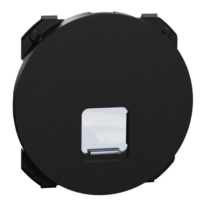 Odace 2025 - enjoliveur seul - pour prise RJ45 - noir onyx