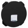 Odace 2025 - enjoliveur seul - pour prise RJ45 - noir onyx