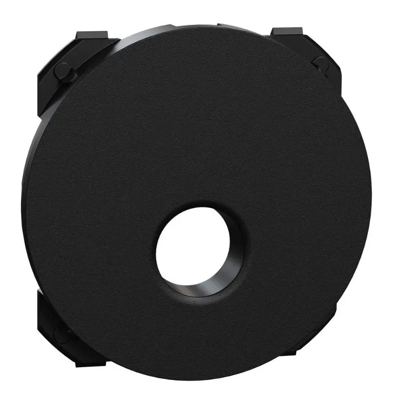 Odace 2025 - enjoliveur seul - pour prise TV simple mâle - noir RAL 9005 mat