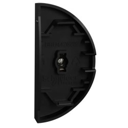 Odace 2025 - demi-enjoliveur seul à voyant - pour double VV ou poussoir - noir onyx