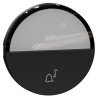 Odace 2025 - enjoliveur seul - pour bouton poussoir - porte-étiquette - noir onyx