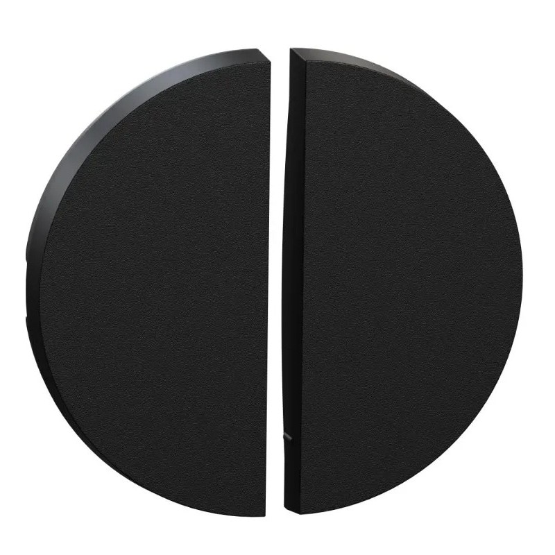 Odace 2025 - enjoliveur seul - pour double va-et-vient ou poussoir - noir onyx