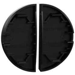 Odace 2025 - enjoliveur seul - pour double va-et-vient ou poussoir - noir onyx