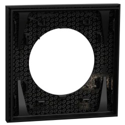 Odace 2025 - plaque de finition 1 poste - couleur Noir onyx