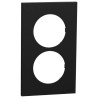 Odace 2025 - plaque de finition 2 postes entraxe spécifique 57mm - Noir onyx