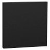 Odace Intégral - enjoliveur et plaque - pour VV ou poussoir simple - Noir onyx