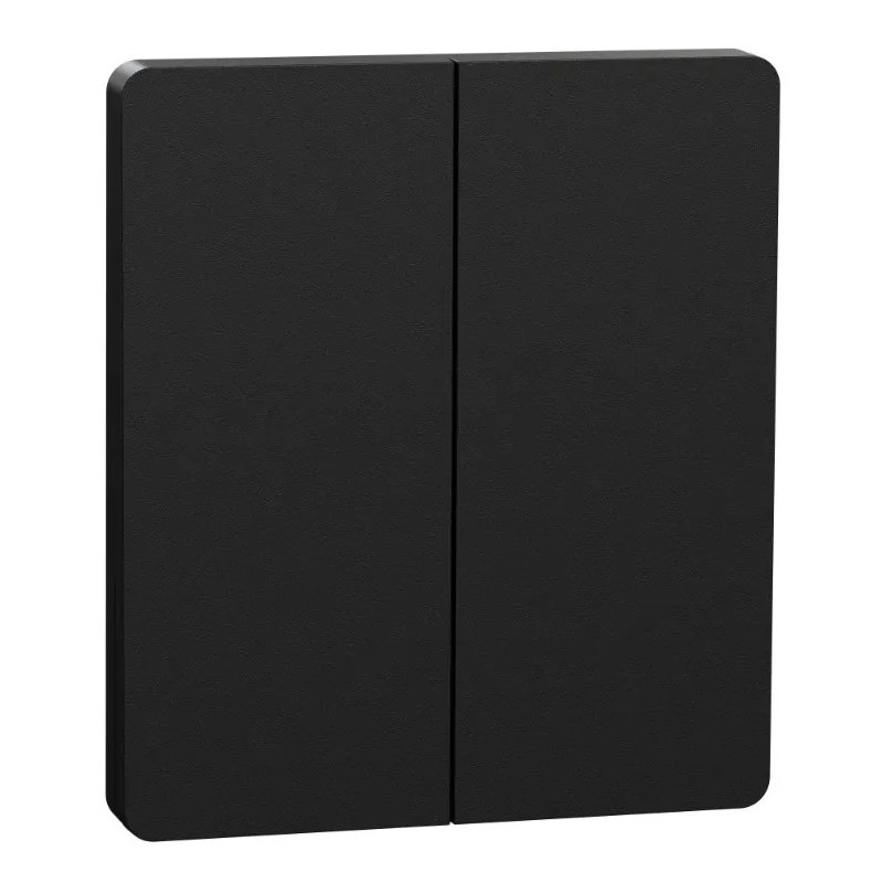 Odace Architecte Intégral - enjo et plaque - pour VV ou BP double - Noir onyx