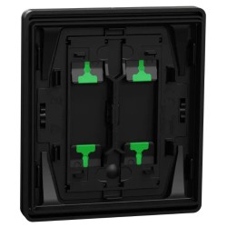 Odace Architecte Intégral - enjo et plaque - pour VV ou BP double - Noir onyx