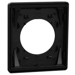 Odace Architecte - plaque de finition 1 poste - couleur Noir onyx