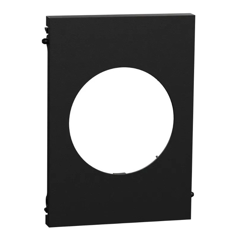 Odace Architecte - plaque de finition centrale - couleur Noir onyx