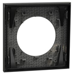 Odace - plaque de finition - gris basalte - 1 poste - H87,5mm x L87,5mm x P11,7mm