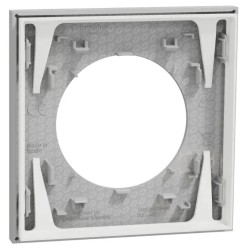 Odace - plaque de finition - gris galet - 1 poste - H87,5mm x L87,5mm x P11,7mm