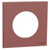 Odace - plaque de finition - rose grenat - 1 poste - H87,5mm x L87,5mm x P11,7mm