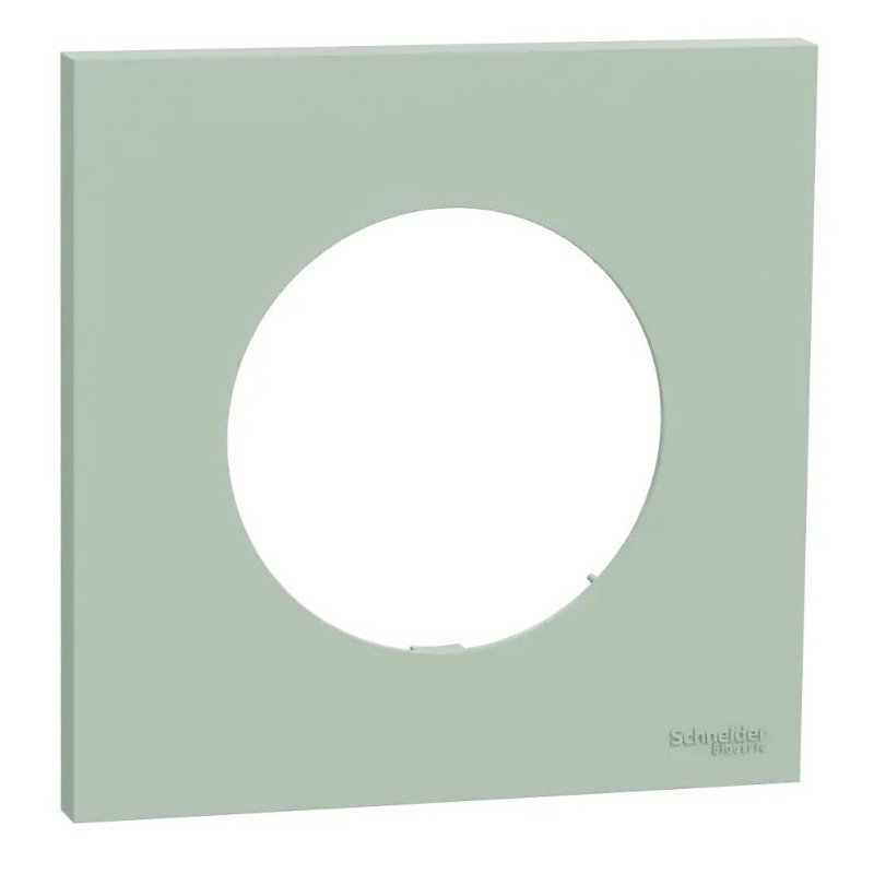 Odace - plaque de finition - vert jade - 1 poste - H87,5mm x L87,5mm x P11,7mm