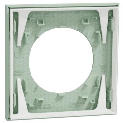 Odace - plaque de finition - vert jade - 1 poste - H87,5mm x L87,5mm x P11,7mm