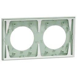 Odace - plaque de finition 2 postes - couleur Vert jade