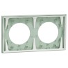 Odace - plaque de finition 2 postes - couleur Vert jade