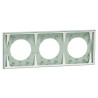 Odace - plaque de finition 3 postes - couleur Vert jade