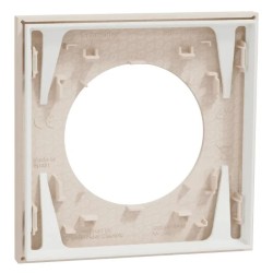 Odace - plaque de finition - beige sable - 1 poste - H87,5mm x L87,5mm x P11,7mm