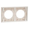 Odace - plaque de finition 2 postes - couleur Beige sable