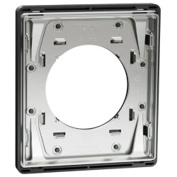 Odace Architecte - plaque de finition 1 poste - effet Perle Noire