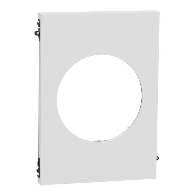 Odace Architecte - plaque de finition centrale - effet Céramique Blanc