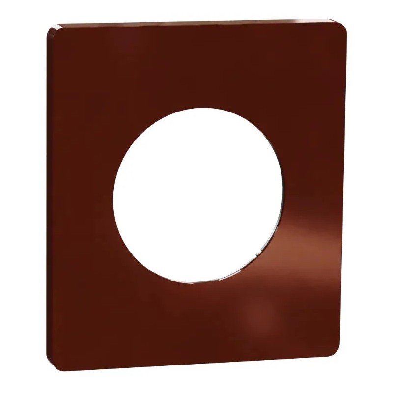 Odace Architecte - plaque de finition 1 poste - Sienne émaillé