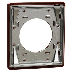 Odace Architecte - plaque de finition 1 poste - Sienne émaillé