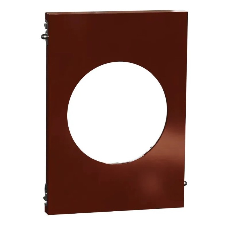 Odace Architecte - plaque de finition centrale - Sienne émaillé