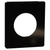 Odace Architecte - plaque de finition 1 poste - Noir émaillé