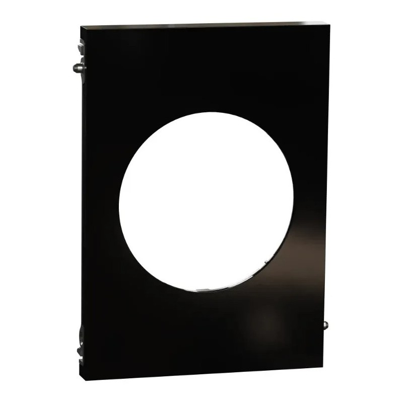 Odace Architecte - plaque de finition centrale - Noir émaillé