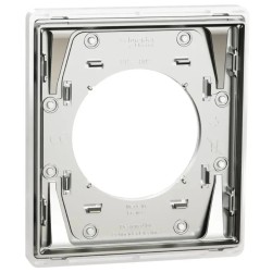 Odace Architecte - plaque de finition 1 poste - Blanc émaillé