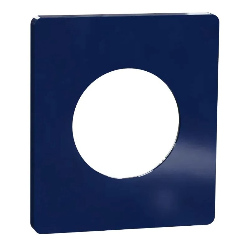 Odace Architecte - plaque de finition 1 poste - Bleu émaillé