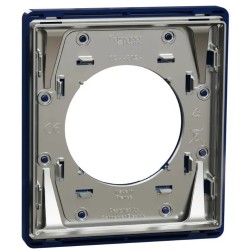 Odace Architecte - plaque de finition 1 poste - Bleu émaillé