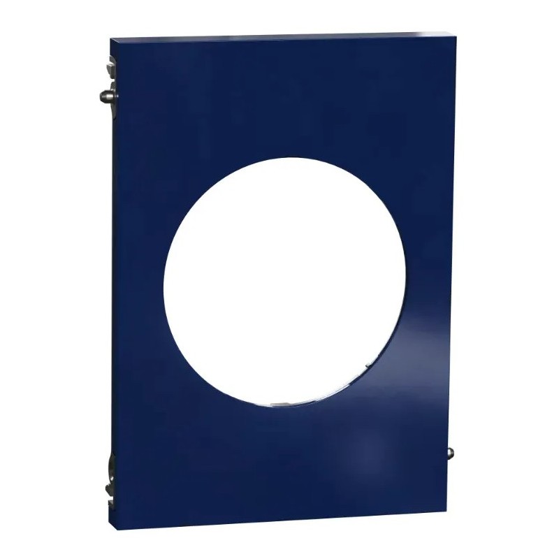 Odace Architecte - plaque de finition centrale - Bleu émaillé