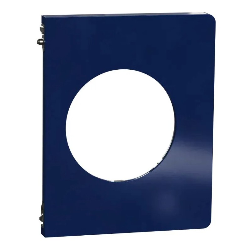 Odace Architecte - plaque de finition latérale - Bleu émaillé