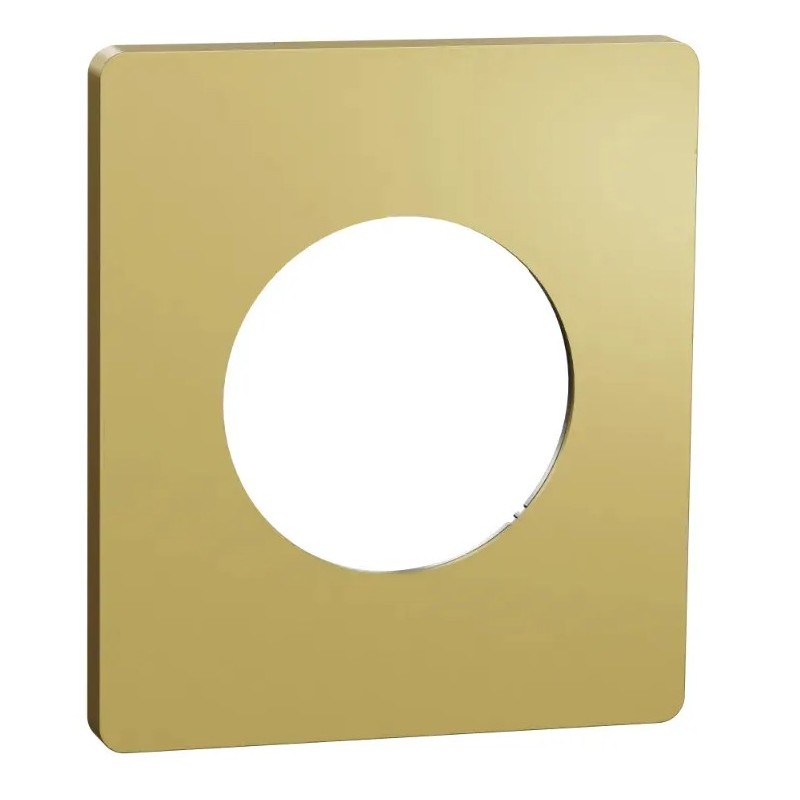 Odace Architecte - plaque de finition 1 poste - effet Laiton