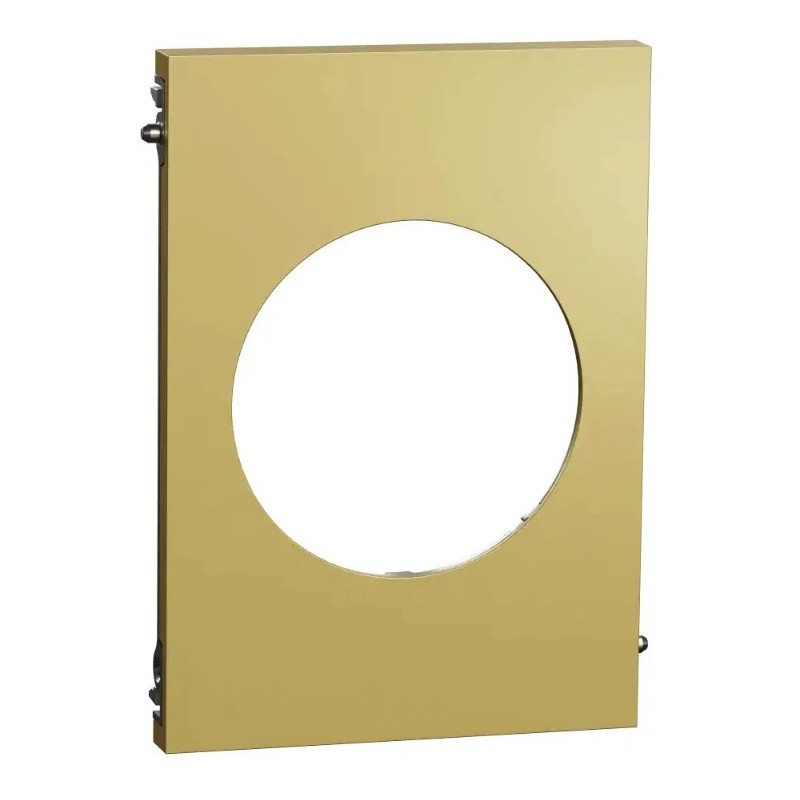 Odace Architecte - plaque de finition centrale - effet Laiton