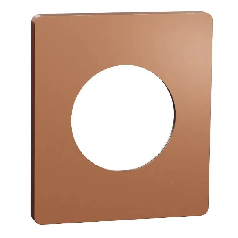 Odace Architecte - plaque de finition 1 poste - effet Cuivre