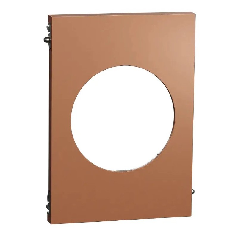 Odace Architecte - plaque de finition centrale - effet Cuivre