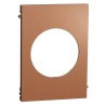 Odace Architecte - plaque de finition centrale - effet Cuivre