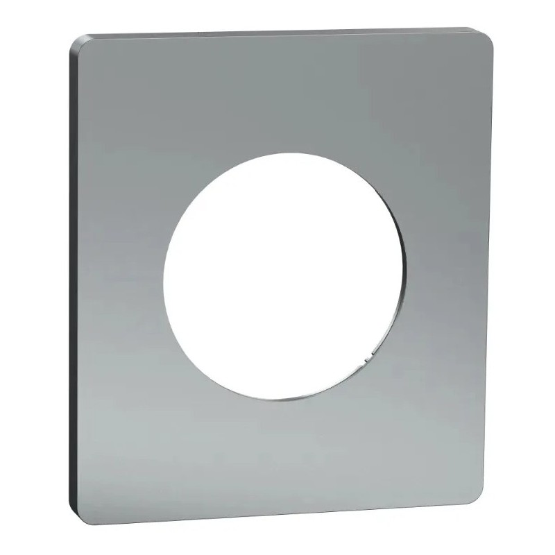 Odace Architecte - plaque de finition 1 poste - effet Titane