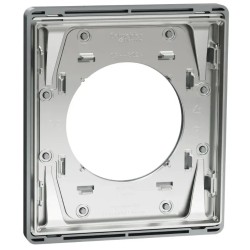 Odace Architecte - plaque de finition 1 poste - effet Titane