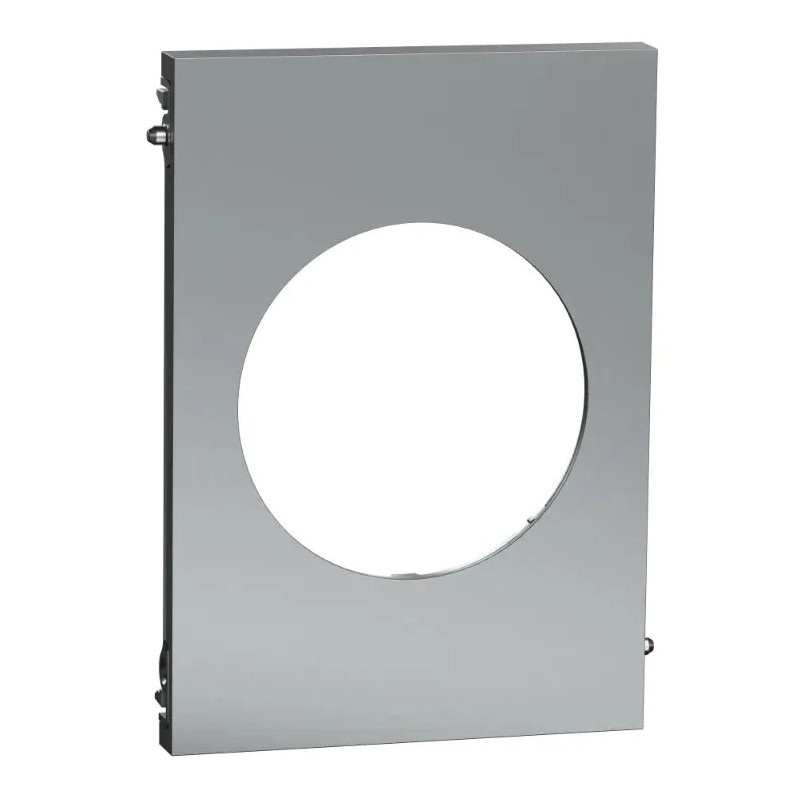 Odace Architecte - plaque de finition centrale - effet Titane