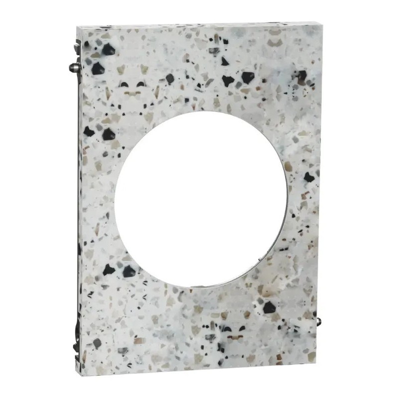 Odace Architecte - plaque de finition centrale - effet Terrazzo