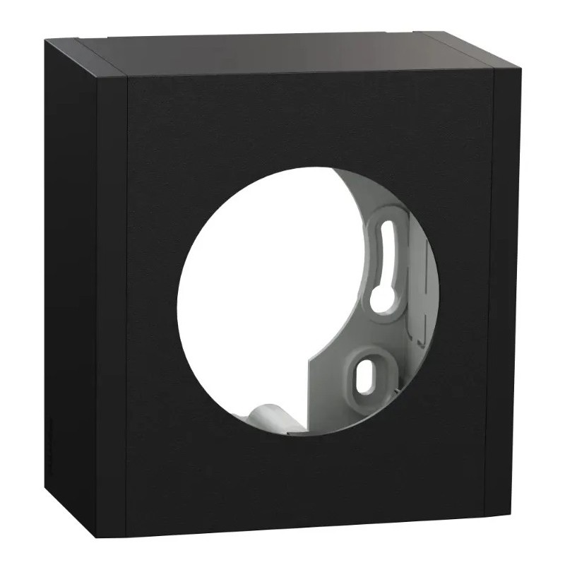Odace - boîte pour montage en saillie - 1 poste associable - noir onyx