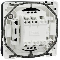 Mureva Styl - Bouton poussoir porte-etiquette - composable - IP55 - IK08 - gris