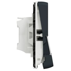 Mureva Styl - Bouton poussoir porte-etiquette - composable - IP55 - IK08 - gris