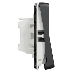 Mureva Styl - Bouton poussoir - composable - IP55 - IK08 - connexion auto - gris